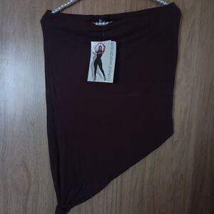 Naked Wardrobe Women's Brown Skirt